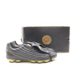 Pele SPORTS 1962 FG MS Mens Size 13 Black Yellow Soccer Football Shoes World Cup